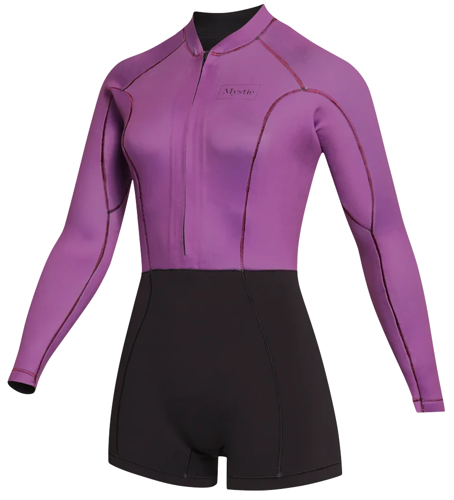 Гидрокостюм Mystic Lunar Longarm Shorty 2/2mm Fzip Women Sunset Purple