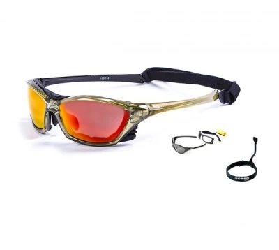 Солнцезащитные очки  Ocean Glasses Lake Garda Green+Red Revo 2021