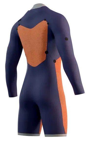 Гидрокостюм Mystic Star Longarm Shorty 3/2mm Fzip Navy