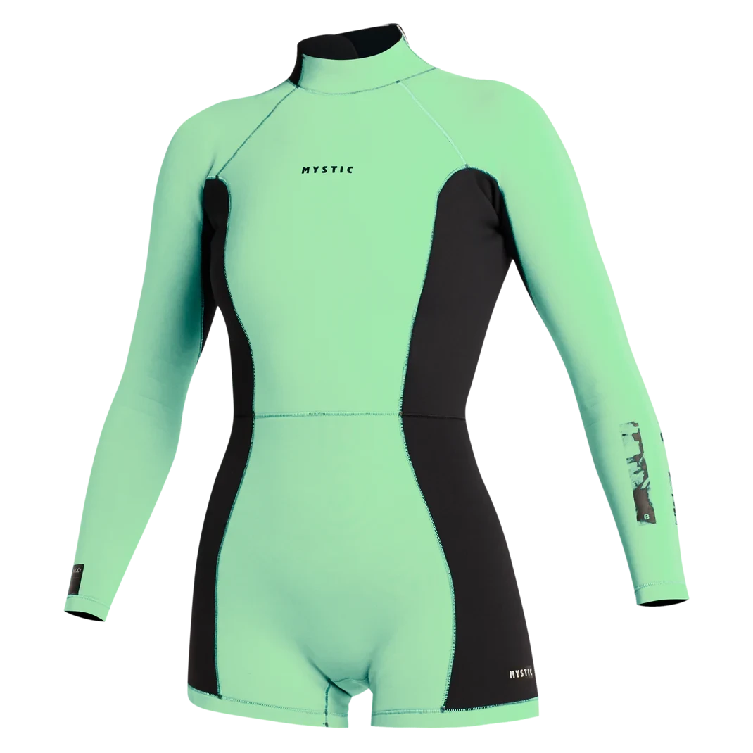 Гидрокостюм Mystic Lunar BK Longarm Shorty 2/2mm Bzip Lime Green