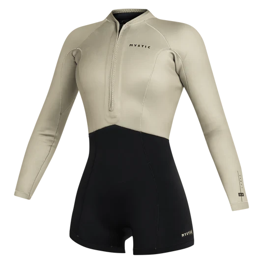 Гидрокостюм Mystic Lunar Longarm Shorty 2/2mm Fzip Dirty White