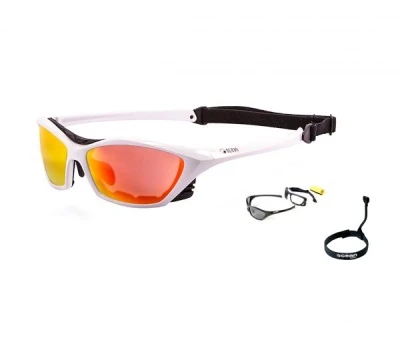 Солнцезащитные очки  Ocean Glasses Lake Garda Shiny White+Red Revo 2021
