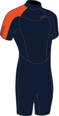 Гидрокостюм детский MDNS Pioneer 2/2 Shorty Boy Navy/Orange 4-Xxs