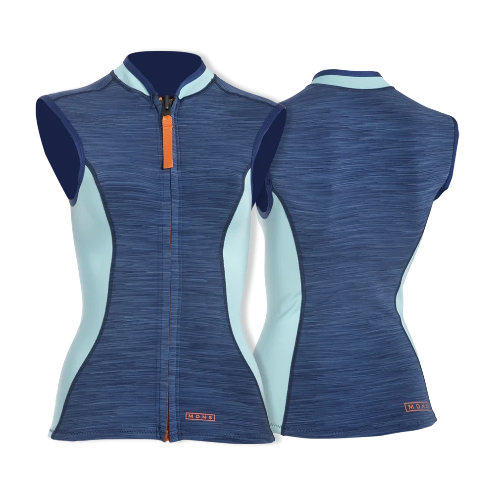 MDNS Priim Naiad Vest 1mm FZ Heather Iodine/Orange
