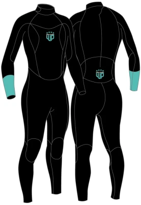 Wave Power Women 4/3 Steamer Black/Seafoam Xs