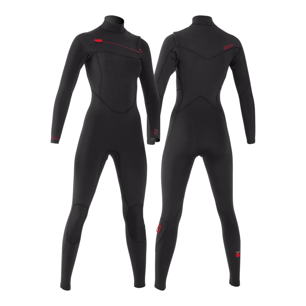 Гидрокостюм MDNS Puur Women Yulex 4/3 mm CZ Black/Red 2024