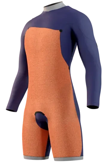 Гидрокостюм Mystic Star Longarm Shorty 3/2mm Fzip Navy