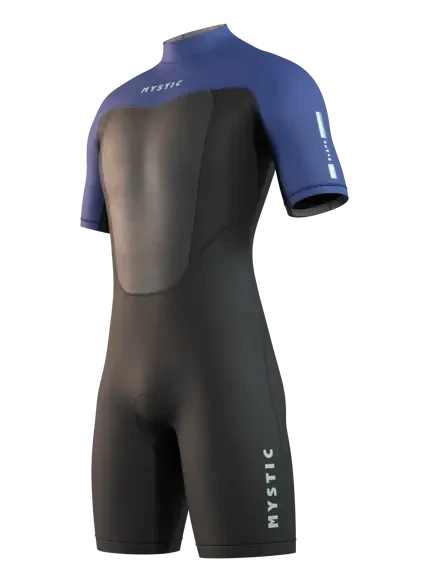 Гидрокостюм Mystic Brand Shorty 3/2mm Bzip Flatlock Black / Blue