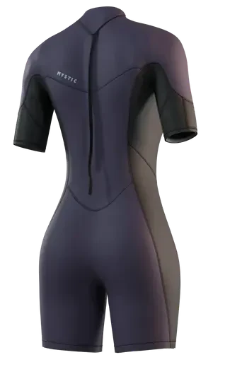 Гидрокостюм Mystic Brand Shorty 3/2mm Bzip Flatlock Women Deep Purple