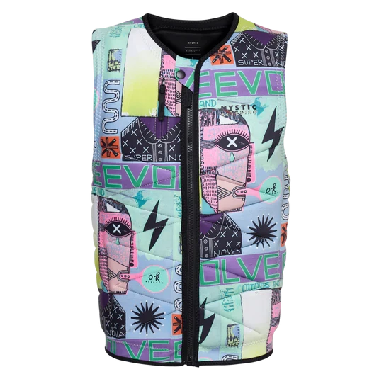 Спасжилет Mystic Outlaw Impact Vest Fzip Wake White Allover