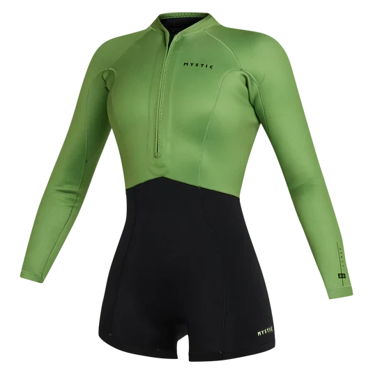 Гидрокостюм Mystic Lunar Longarm Shorty 2/2mm Fzip Soft Green