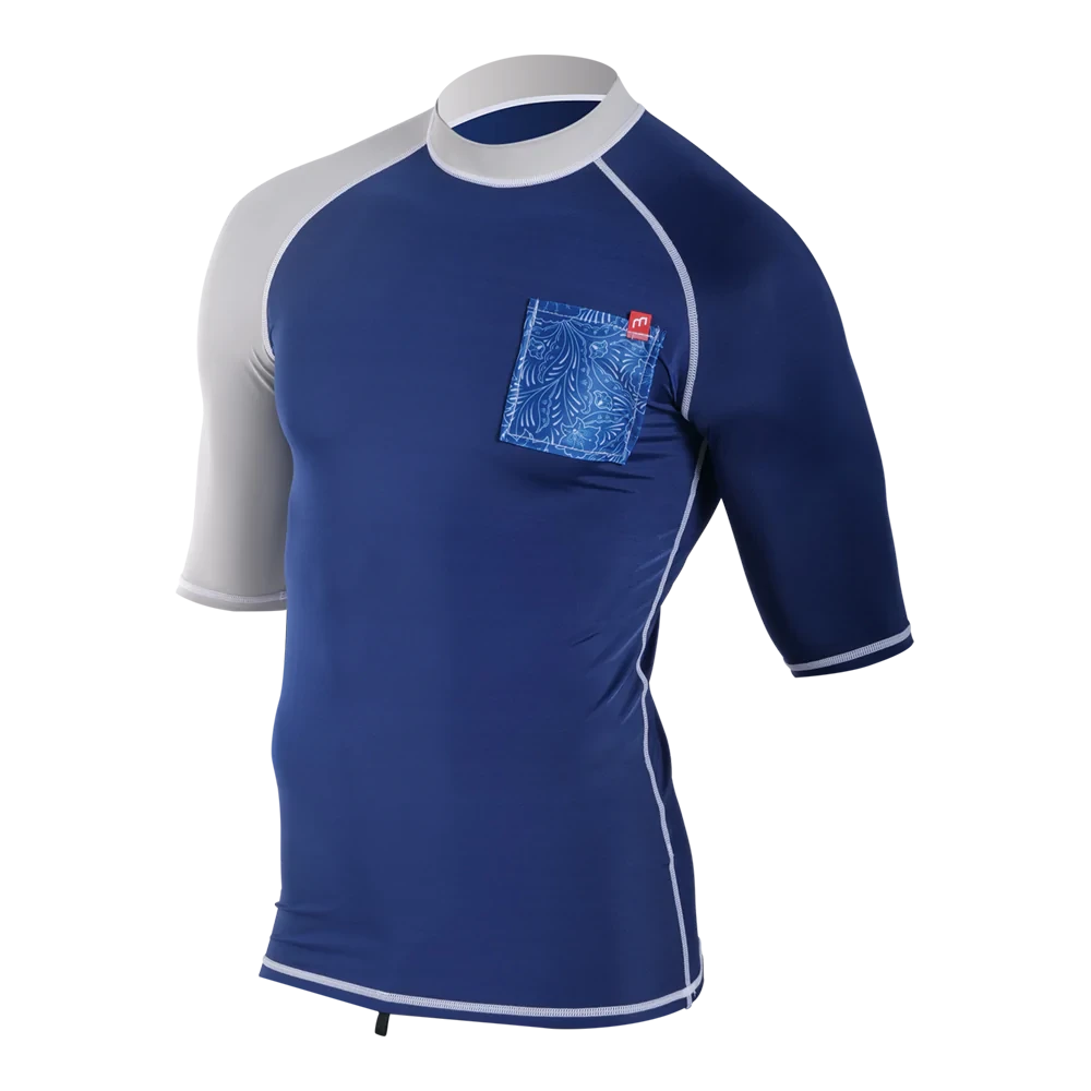Лайкра для серфинга MDNS Fashion SS Rashvest Navy/Grey 2023