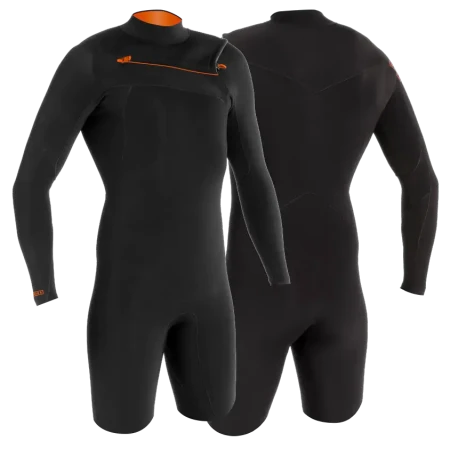 Гидрокостюм MDNS Priim LS Shorty 2/2 mm CZ Black/Orange