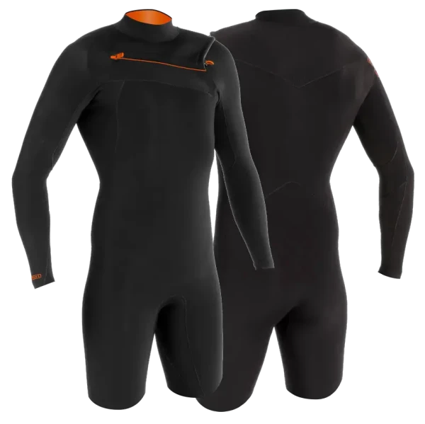 Гидрокостюм MDNS Priim LS Shorty 2/2 mm CZ Black/Orange