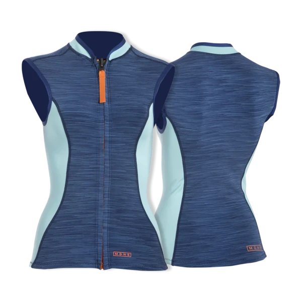 MDNS Priim Naiad Vest 1mm FZ Heather Iodine/Orange
