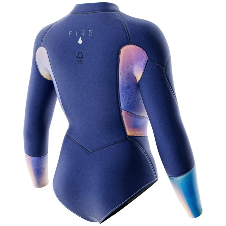 Гидрокостюм Prolimit Fire Sunset Shorty Front V-Zip 2/2 FL Blue/Peach