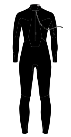 Гидрокостюм Neilpryde  Nexus Fullsiut 5/4/3 BZ LA  Black 2023