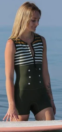 Гидрокостюм Saint Jacques Victoire 3mm No Sleeve Shorty Khaki  2023