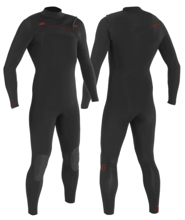 MDNS Puur Men Yulex Eco 4/3 mm CZ Black/Red