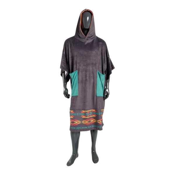 Пончо MDNS Plush Poncho Adult Duo Black Native