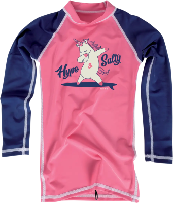 Лайкра детская MDNS Bicolor Design Rashvest Kid Ls Unicorn Pink/Navy 2023