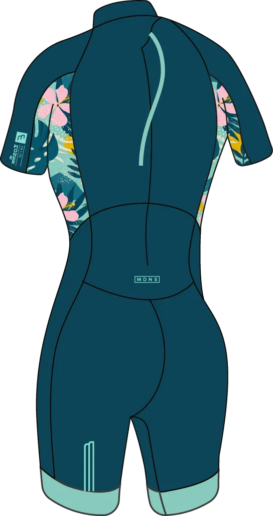Гидрокостюм детский MDNS Pioneer Girl 2/2 Shorty Navy/Seafoam Matisse 2023
