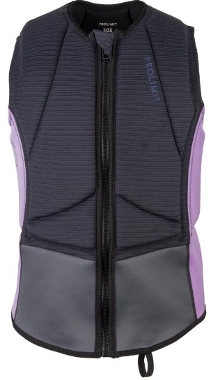 Спасжилет для кайта Prolimit Flare Vest Half Padded Frontzip Black/Lavender 2024