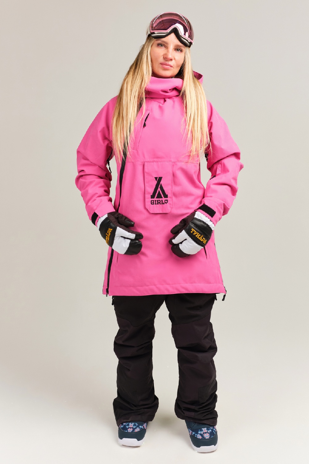 Комбинезон Тундра Street Girly VI snow 20х30 розово-чёрный