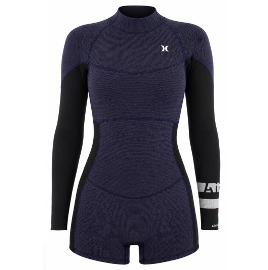 Гидрокостюм Hurley Air 2mm Shorty Springsuit Texture Women Bzip Total Eclipse