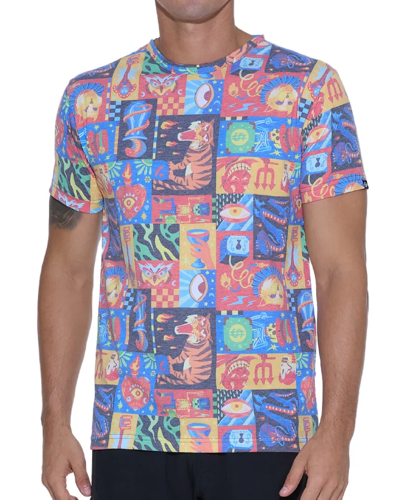 Футболка 69Slam Leonardo S/S Printed Rash Tee Wierd Block