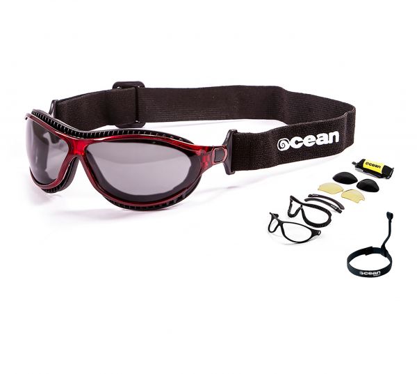 Солнцезащитные очки  Ocean Glasses Tierra De Fuego Red+Smoke 2021