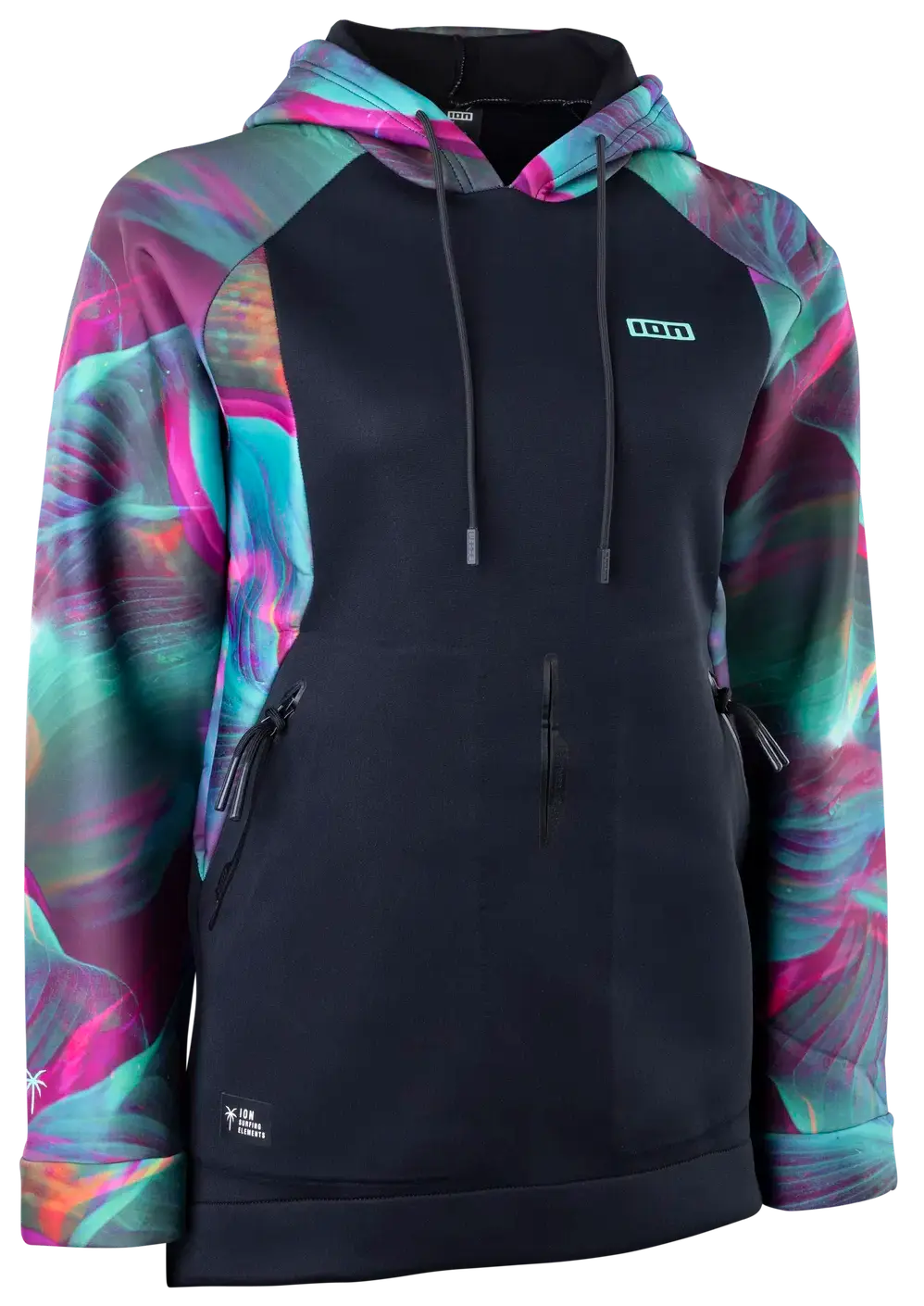 Гидрокуртка Ion Neo Hoody Lite Women Tropical/Palm/Glitch