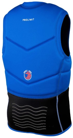 Спасжилет для кайта Prolimit Fusion Slider Vest Half Padded Frontzip  Blue/Silver 2024