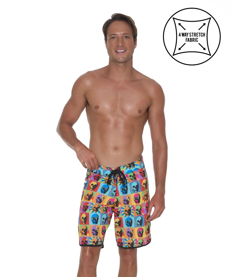 Бордшорты мужские 69Slam Jordan High Skull HGS 4‑Ways Stretch Boardshort SLWHGS-PM