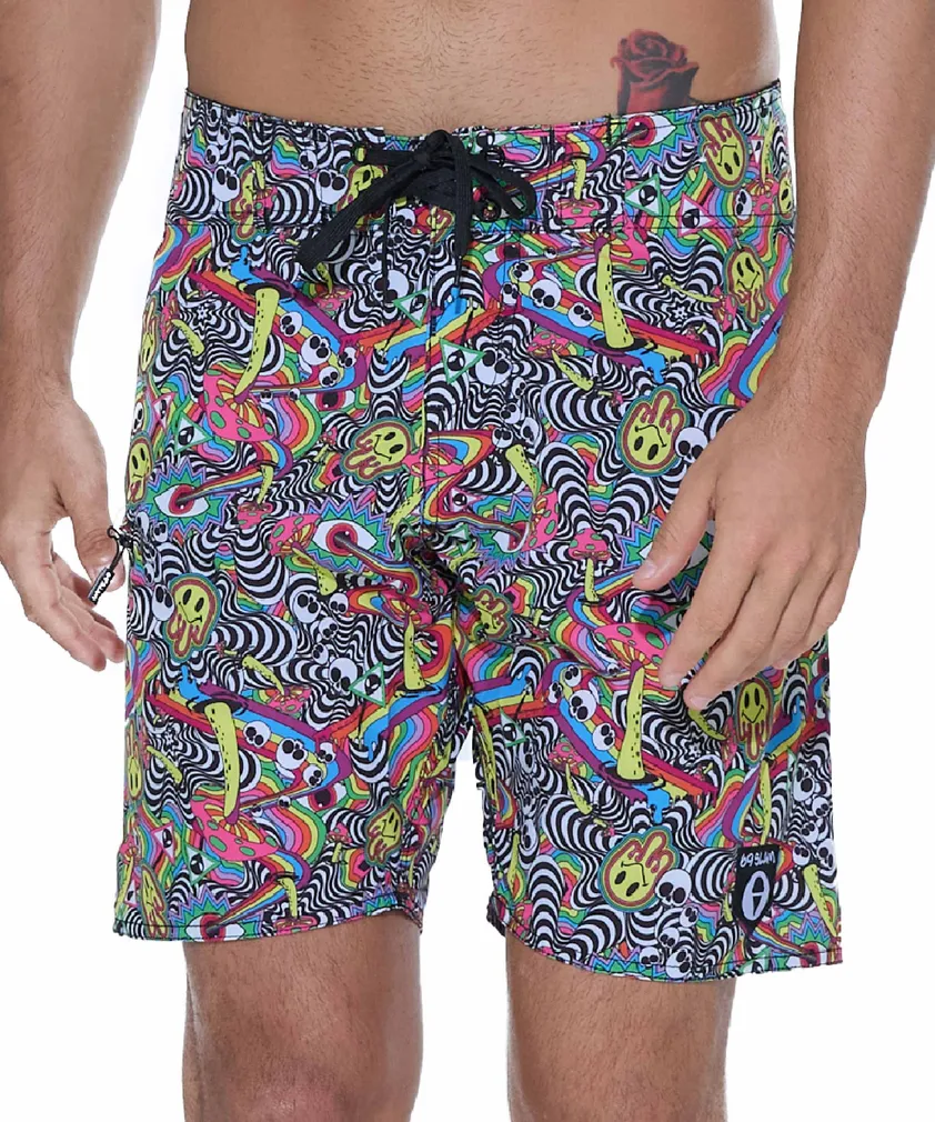Бордшорты 69Slam Liam 4 Ways Stretch Boardshort Psycodelic