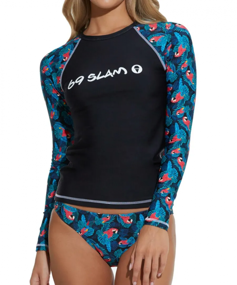 Лайкра для серфинга 69Slam Ava L/S Rash Vest Tropical 2023