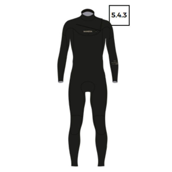 Гидрокостюм Manera Classic FZ 5/4/3 mm Black 
