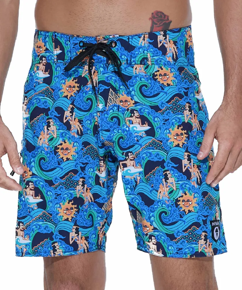 Бордшорты 69Slam Liam 4 Ways Stretch Boardshort Ancient Wave