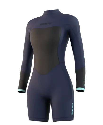 Гидрокостюм Mystic Brand Longarm Shorty 3/2mm Bzip Flatlock Women Night Blue