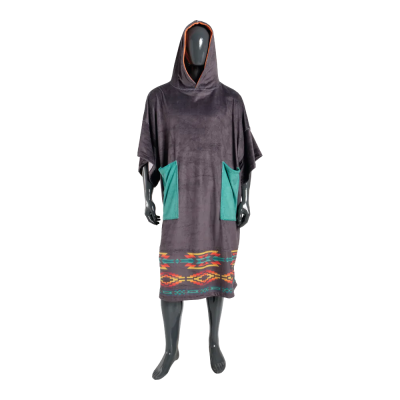 Пончо  MDNS Plush Poncho Adult Duo Black Native