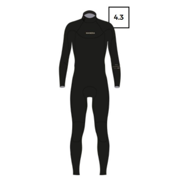 Гидрокостюм Manera Classic BZ 4/3 mm Black 