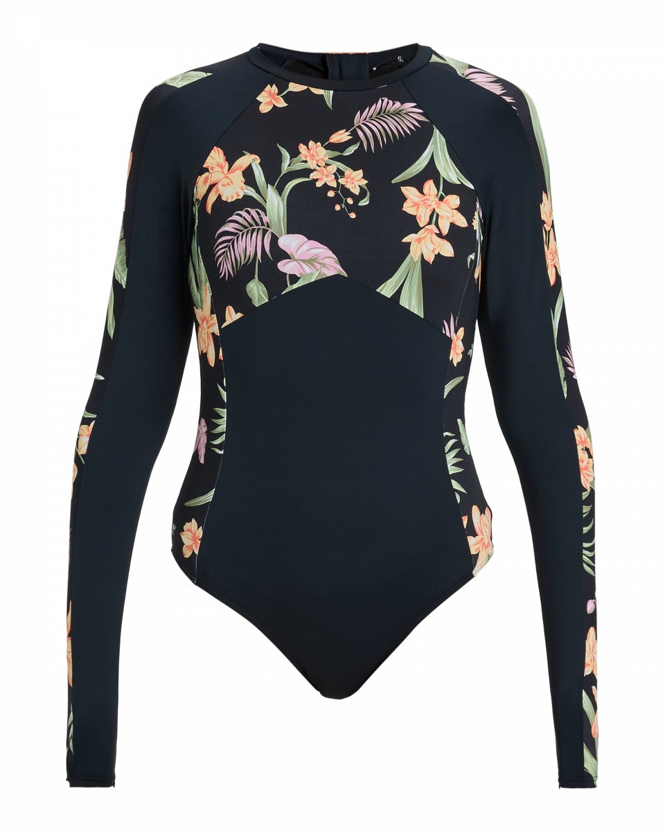 Лайкра для серфинга Roxy Fashion LS One Piece Anthracite Island Escape