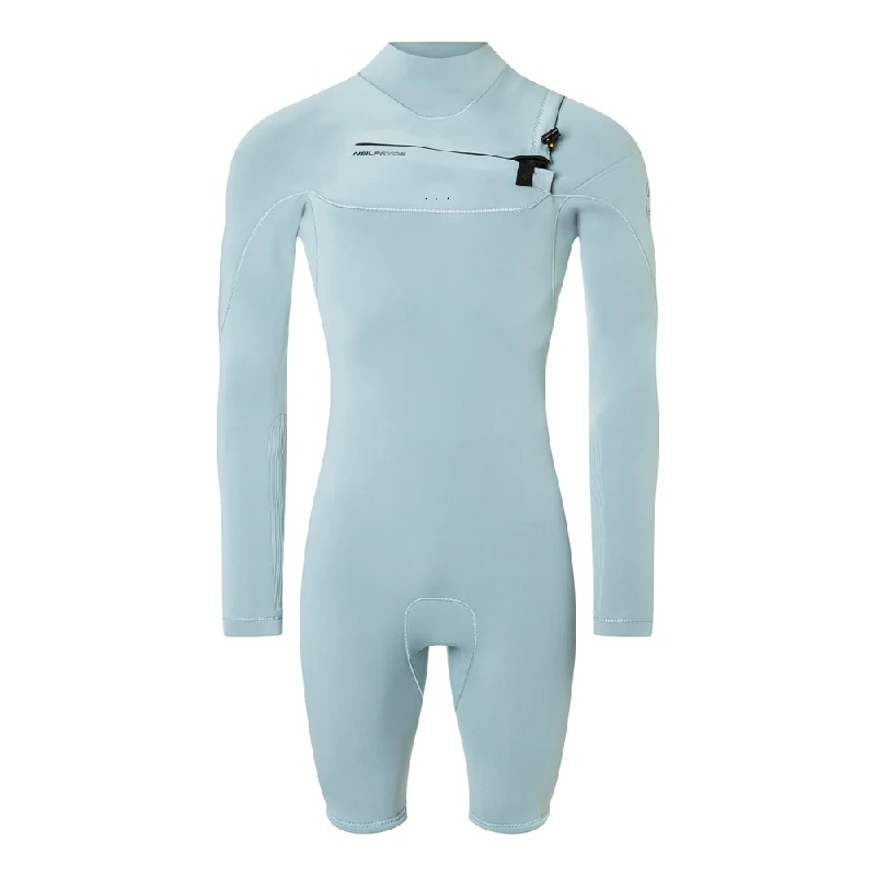 Гидрокостюм NeilPryde Wizard 3/2 Shorty L/S GBS FZ Light Grey-Blue