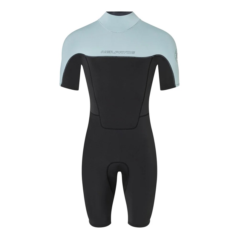 Гидрокостюм NeilPryde Rise 2/2 Shorty S/S FL BZ Black/Light Grey-Blue