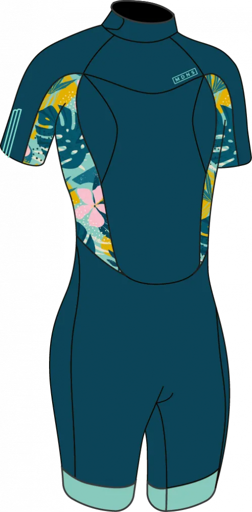 Гидрокостюм детский MDNS Pioneer Girl 2/2 Shorty Navy/Seafoam Matisse 2023