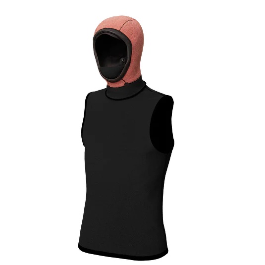 Неопреновый топ Mystic Neoprene Top with Hood 3/2mm Black
