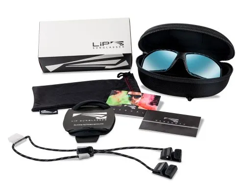 Солнцезащитные очки Lip Surge Gloss Trans. Grey Black Polarized Levanté Series Chroma Smoke