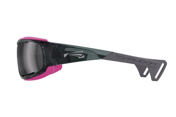 Спортивные очки LiP Typhoon Gloss Trans-GreyPink Zeiss PA Polarized Tri-Pel Methane Smoke