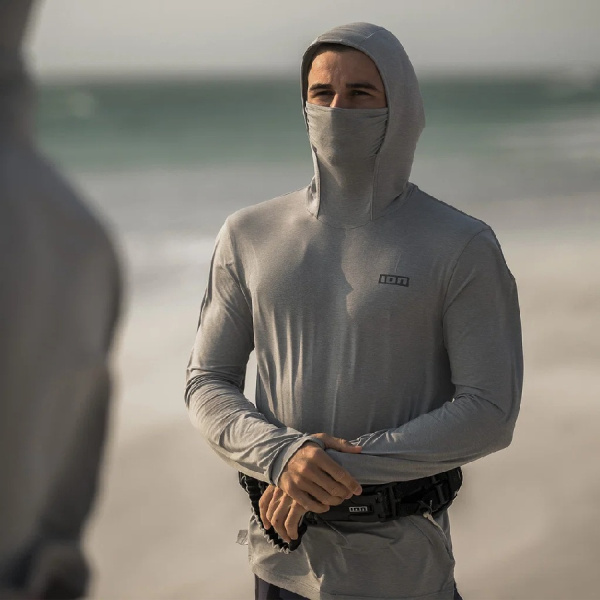 Лайкра с капюшоном Ion Wetshirt Storm Pro LS Men Grey/Melange