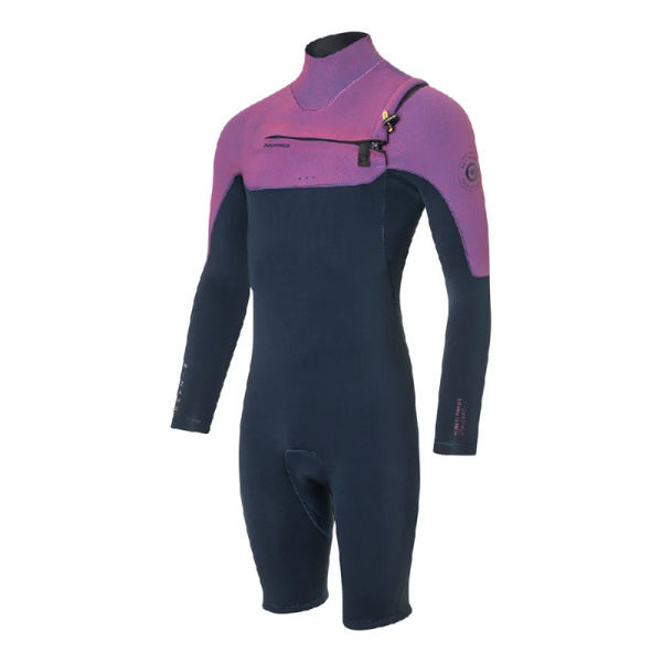 Гидрокостюм NeilPryde Wizard Prism 3/2 Shorty L/S GBS FZ Prism Pink/Navy